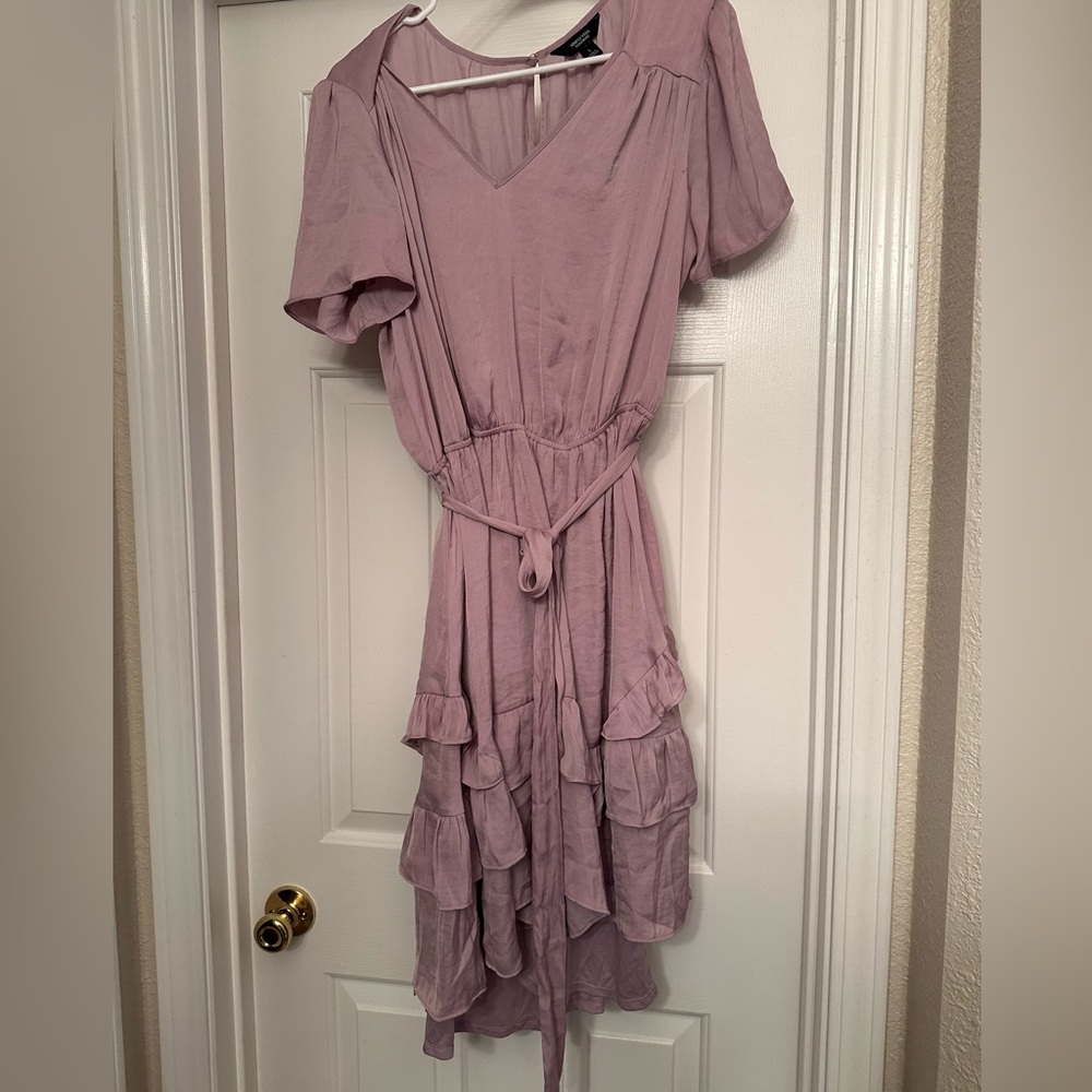 Lilac silky women’s dress-Large